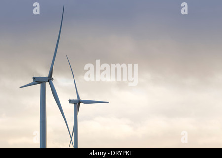 Ansicht der Windturbine in Fife, Schottland, Vereinigtes Königreich Stockfoto