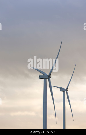 Ansicht der Windturbine in Fife, Schottland, Vereinigtes Königreich Stockfoto