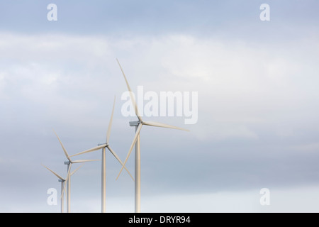 Ansicht der Windturbine in Fife, Schottland, Vereinigtes Königreich Stockfoto