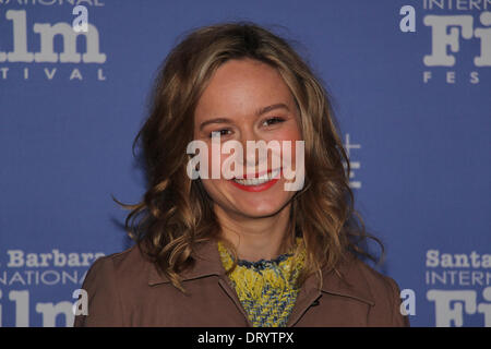 Brie Larson (Short Term 12, Don Jon, United States of Tara) geht den roten Teppich auf dem Santa Barbara International Film Festival. Stockfoto