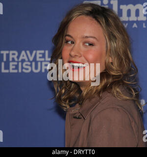 Brie Larson (Short Term 12, Don Jon, United States of Tara) geht den roten Teppich auf dem Santa Barbara International Film Festival. Stockfoto