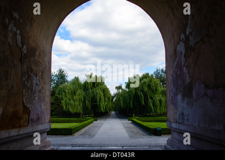 China, Peking, Ming Dynastie Gräber, Grab Changling, Geist Weg Stockfoto