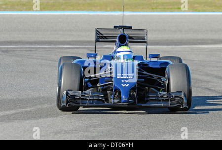 Felipe Massa (ITA), Williams FW36 bei Formel 1 Tests in Jerez, Spanien Feb.2014 Stockfoto