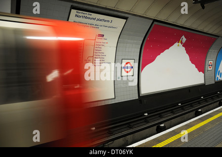 Londoner u-Bahn Euston Bahnhof Stockfoto