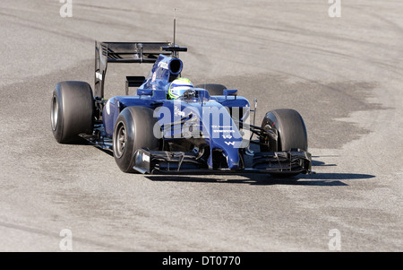 Felipe Massa (ITA), Williams FW36 bei Formel 1 Tests in Jerez, Spanien Feb.2014 Stockfoto