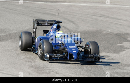 Felipe Massa (ITA), Williams FW36 bei Formel 1 Tests in Jerez, Spanien Feb.2014 Stockfoto