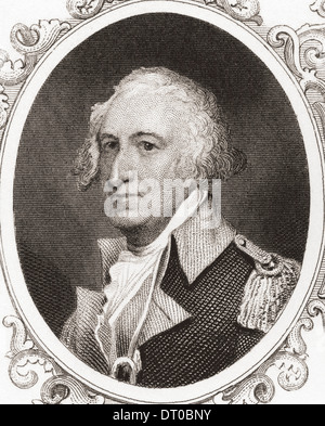 Horatio Gates Lloyd, 1727 – 1806. Ehemaliger britischer Soldat, als ein amerikanischer General während des Unabhängigkeitskrieges diente. Stockfoto
