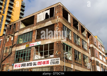 Für Sales  bietet über £750.000 Anruf... Marshall Street Geschäftsräume in Ancoats, Manchester, UK, Europa, EU Stockfoto