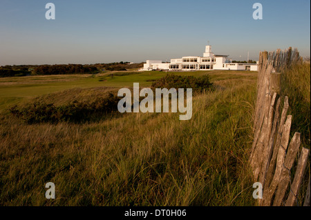 Royal Birkdale Golf Course und Clubhaus Stockfoto