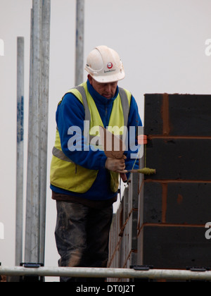 Baumeister bei der Arbeit Stockfoto