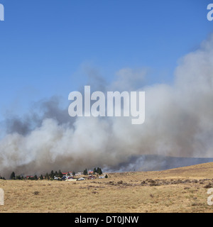 Washington State USA großen Waldbrand Ellensburg Kittitas county Stockfoto