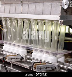 Die Pille-Zähler in einer pharmazeutischen Verarbeitung. Stockfoto