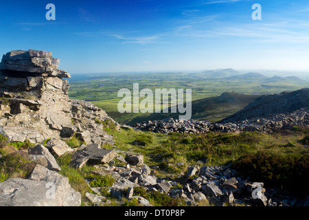 Tre'r Ceiri Eisenzeit Burgberg die "Stadt der Riesen" in der Nähe von Llithfaen Cardigan Halbinsel Gwynedd North Wales UK Stockfoto