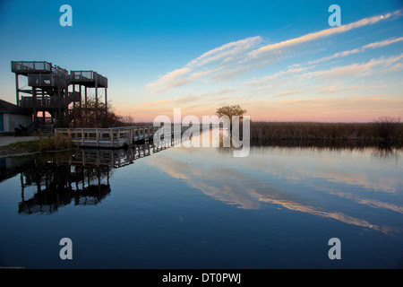 Punkt Pelee Nationalpark bei Sonnenuntergang Stockfoto