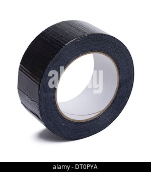 Rolle von schwarzem Gaffer-tape Stockfoto