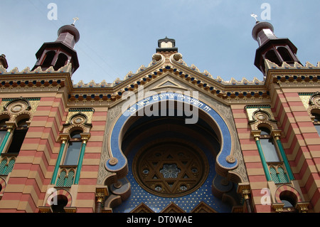 Jubiläums-Synagoge im maurischen Stildesign in der Neustadt Bezirk Prag Tschechische Republik Stockfoto