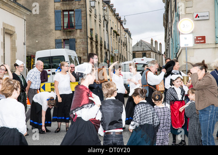 La Foire Teillouse in Redon Bretagne. Stockfoto