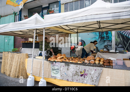 La Foire Teillouse in Redon Bretagne. Stockfoto