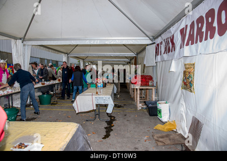 La Foire Teillouse in Redon Bretagne. Stockfoto