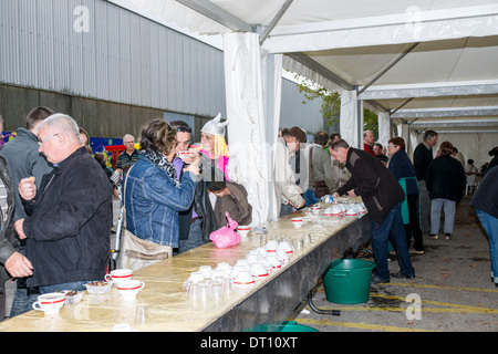 La Foire Teillouse in Redon Bretagne. Stockfoto