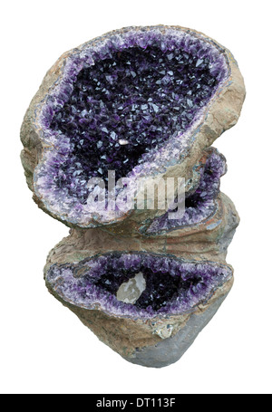 Amethyst ist eine violette Quarz oft in Schmuck verwendet. Stockfoto