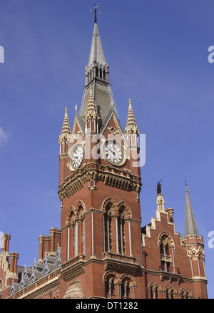 St Pancras Bahnhofsgebäude ehemaligen Midland Grand Hotel Euston Road King Cross London NW1 England UK Stockfoto