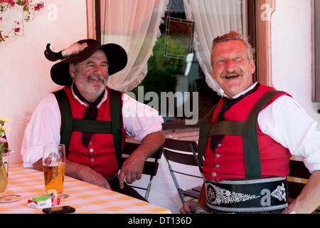 Bierfest in das Dorf von Klais in Bayern, Deutschland Stockfoto