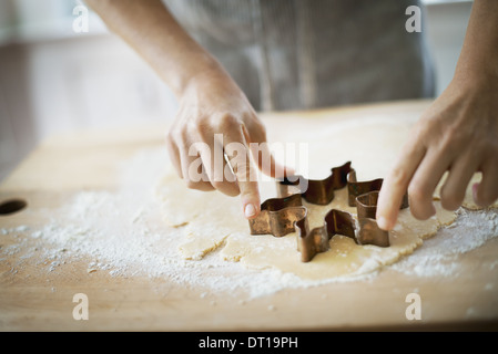 Woodstock, New York USA Bio Christmas Cookies Teig Ausstecher Stockfoto