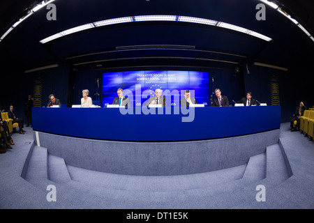 Belgien, Brüssel auf 2013/03/14: dreigliedrige Sozialgipfel Stockfoto