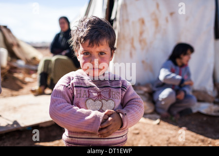 Syrische Flüchtlinge in Jordanien Stockfoto