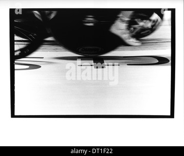 Renn-Action am zukünftigen Commonwealth Spiele Veranstaltungsort Sir Chris Hoy Velodrom, Glasgow, Schottland Stockfoto