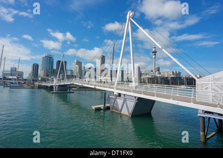 Wynyard Quarter Brücke, Auckland, Nordinsel, Neuseeland, Pazifik Stockfoto