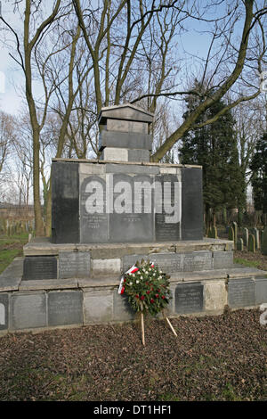 Auschwitz-Birkenau, Polen, 5. Februar 2014, A jüdische Friedhof bleibt bei Auschwitz Credit: Keith Larby/Alamy Live News Stockfoto