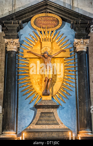 Gerokreuz (Gero Kruzifix), Kölner Dom, UNESCO-Weltkulturerbe, Köln, Nordrhein Westfalen, Deutschland, Europa Stockfoto