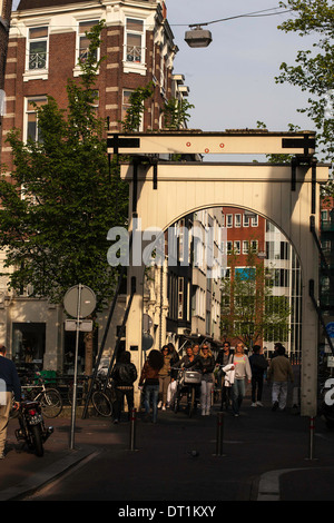 Schlendern Sie die Straßen von amsterdam Stockfoto