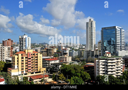 Luftbild auf Wohnviertel Ciudad de Panama Panama Stockfoto