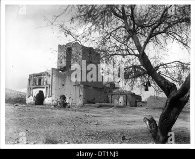 Gesamtansicht der Ruine der Mission Tumacacori, in der Nähe von Tucson, Arizona, ca.1908 Stockfoto