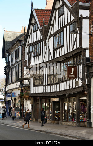 Das 15. Jahrhundert Fachwerkhaus von Sir Thomas Herbert Bart, Pflaster, York, Yorkshire, England, Vereinigtes Königreich, Europa Stockfoto