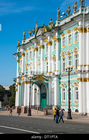 Die Eremitage (Winterpalast), UNESCO-Weltkulturerbe, St. Petersburg, Russland, Europa Stockfoto