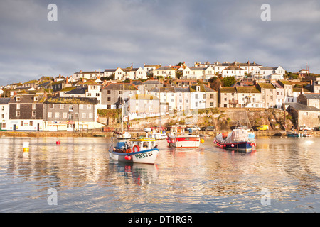 Das kleine Fischerdorf Dorf Mevagissey in Cornwall, England, Vereinigtes Königreich, Europa Stockfoto