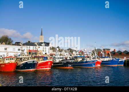 Killybegs Fischerei Hafen County Donegal Ireland Fischtrawler im Hafen Stockfoto