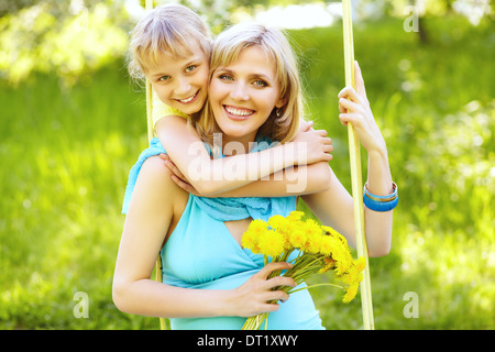 Mutter und Tochter Stockfoto