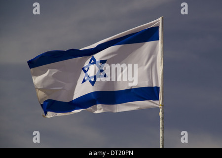 Israel-Flagge Stockfoto