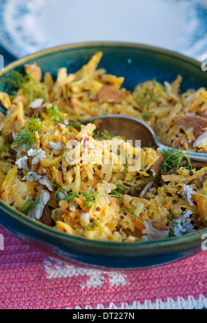 Creamy spice geriebene Karotten Stockfoto