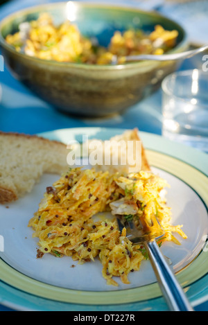 Creamy spice geriebene Karotten Stockfoto