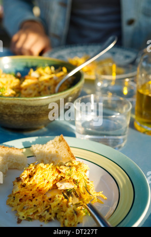 Creamy spice geriebene Karotten Stockfoto
