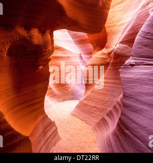Blick in den berühmten Antelope Canyon, USA Stockfoto