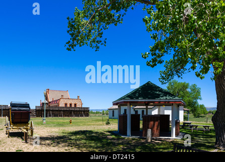 Wyoming Territorial Gefängnismuseum, wo einst der Outlaw Butch Cassidy war eingesperrt, Laramie, Wyoming, USA Stockfoto