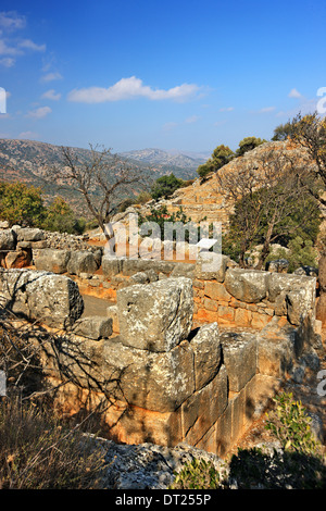 Die archäologische Stätte von Lato, Nähe Dorf Kritsa (Gemeinde von Agios Nikolaos), Lasithi, Kreta, Griechenland. Stockfoto