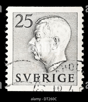 Briefmarke: Schweden, 1951, König Gustaf Adolf VI., gestempelt Stockfoto